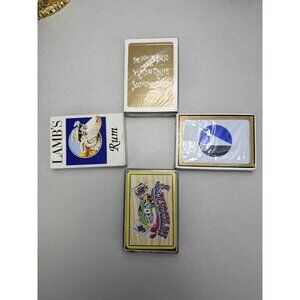 Vintage Souvenir & Collectible Playing Cards Set Lamb's Rum Yukon Route